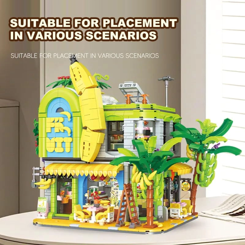 Banana Store Architecture Building Block - 2848 pcs