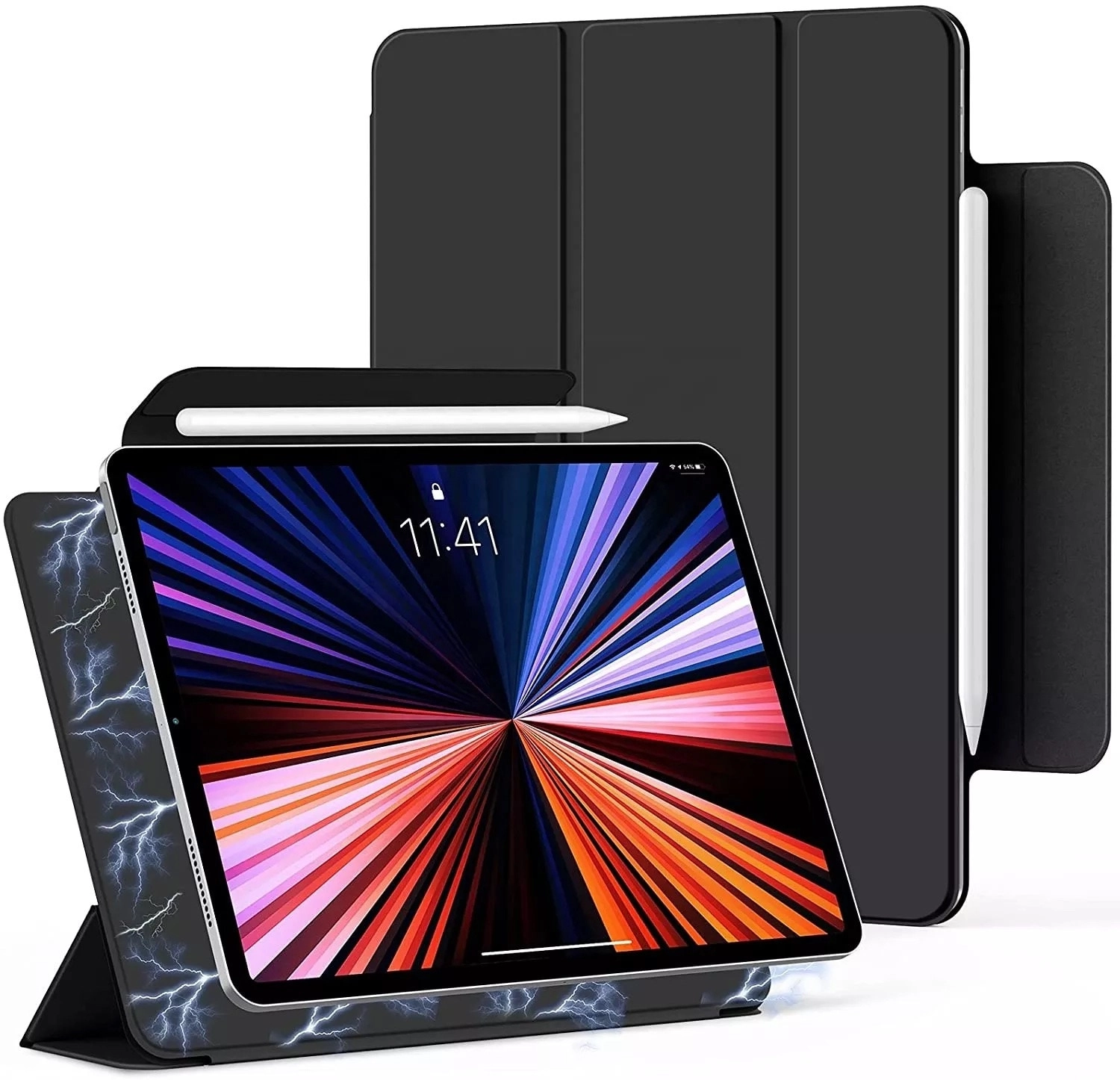 Akzun Trading Magnetic Cover with Pencil Holder for iPad Pro 12.9-inch (5th/4th/3rd generation)
