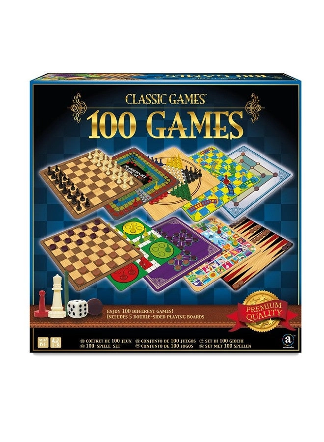 Merchant Ambassador Classic Games - 100 Game Set 6+ Years English & Arabic
