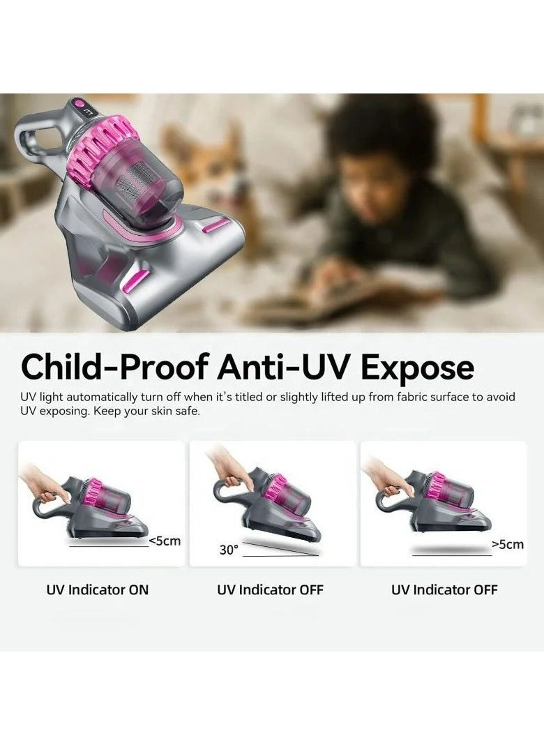 Compact Mattress Vacuum Cleaner - 100W 8000Pa UV Light