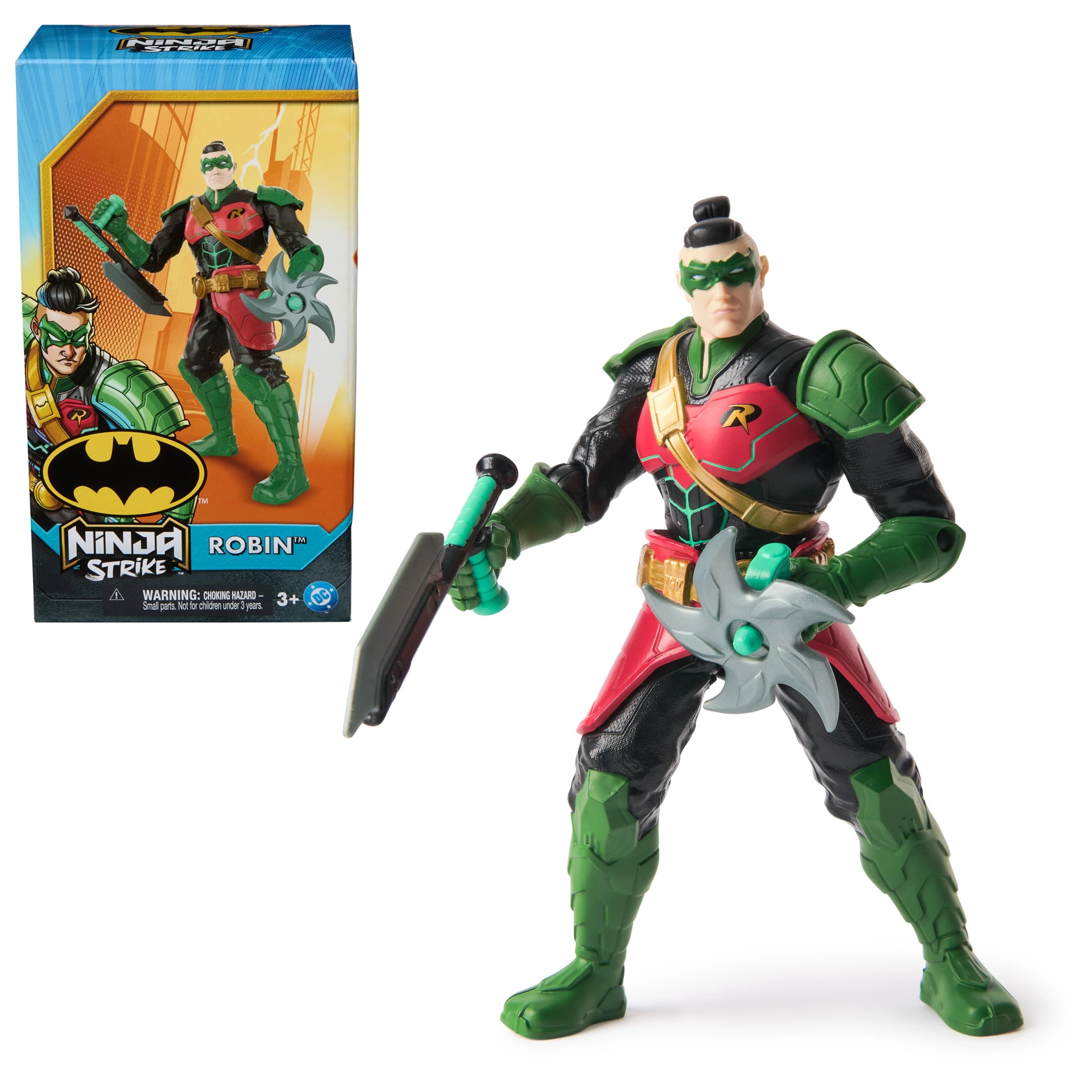 Spin Master Batman Battle Clash - Ages 3 & Up Batman Includes: 1 6" Feature Figure and 2 Accessories