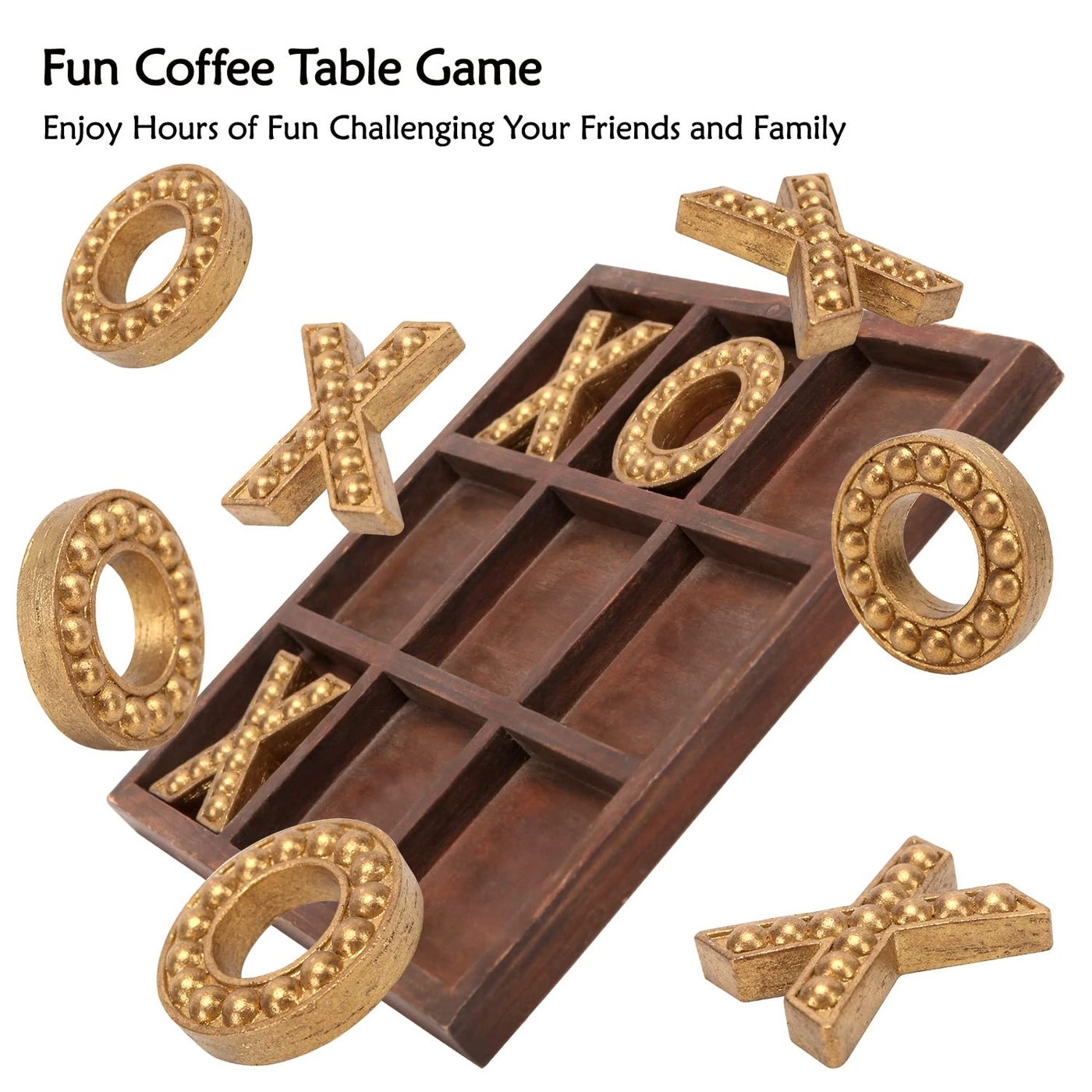 Tic Tac Toe - Cute Bear Decorative Wooden Travel