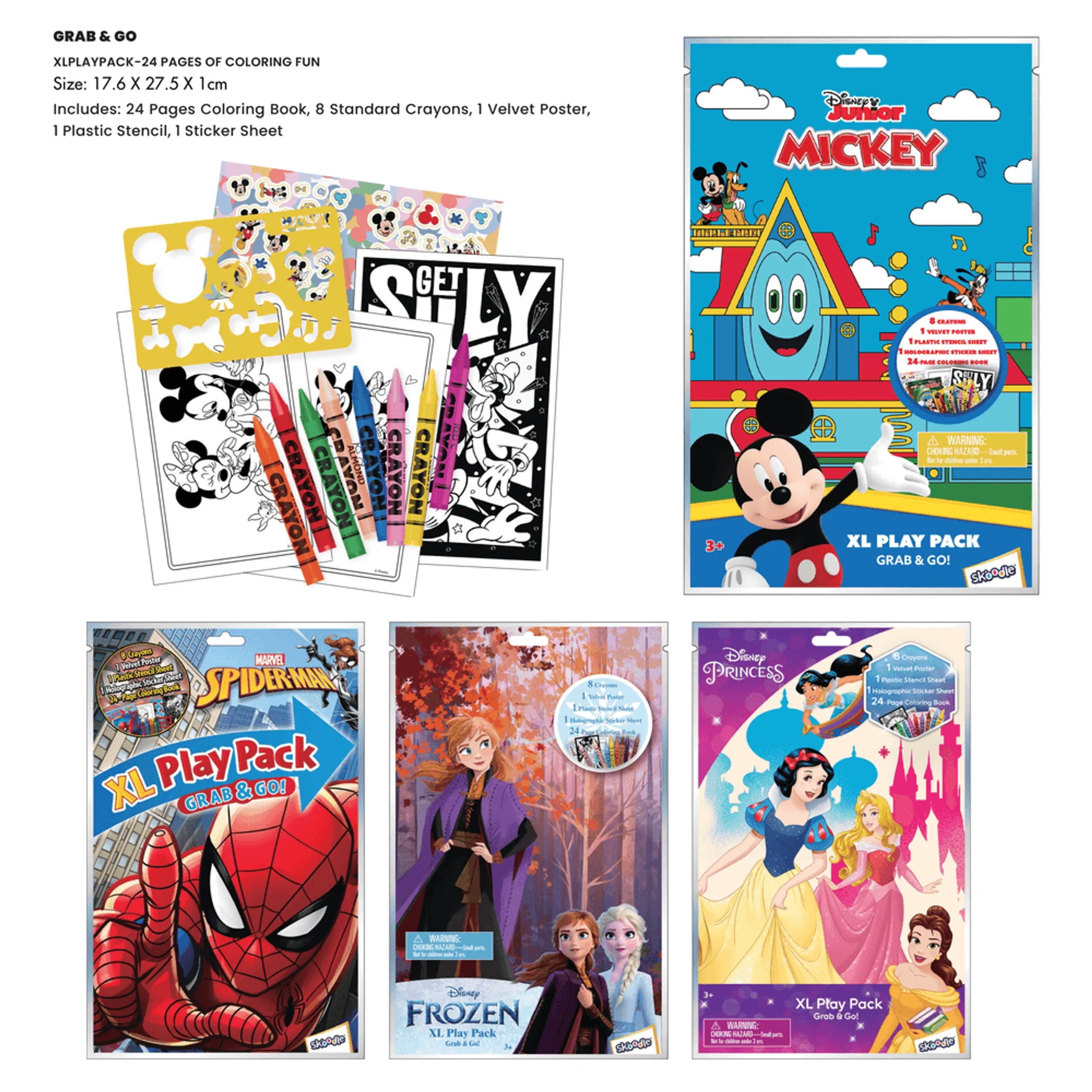 Frozen XL Play Pack - 8 standard crayons