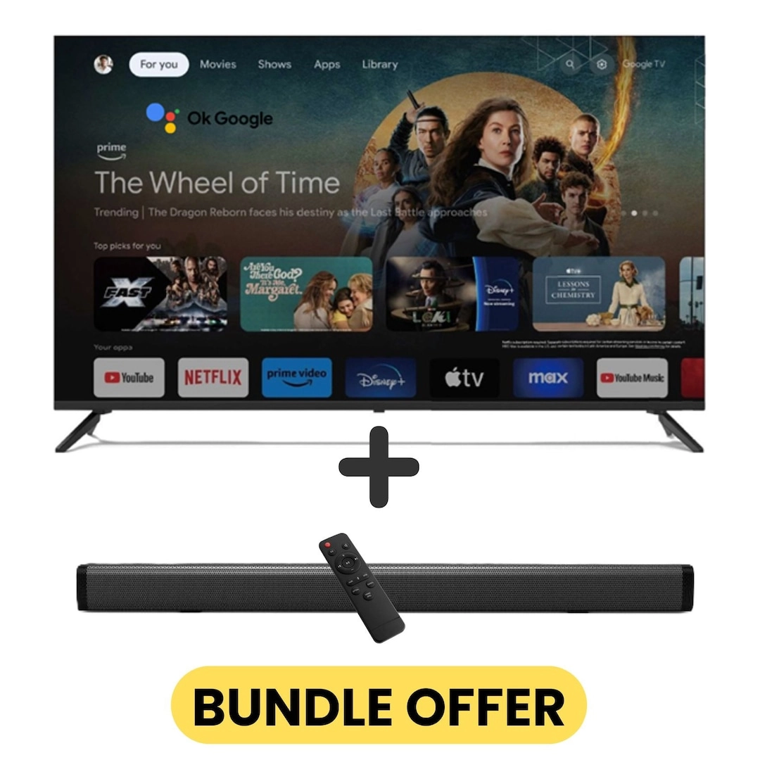 Videocon E75ELGT1100+SOUNDBAR - 75 in Bundle