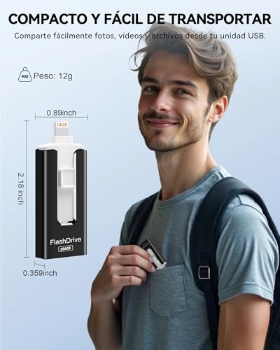 USB Stick - USB 3.0 Lightning Micro-USB USB-C 256GB