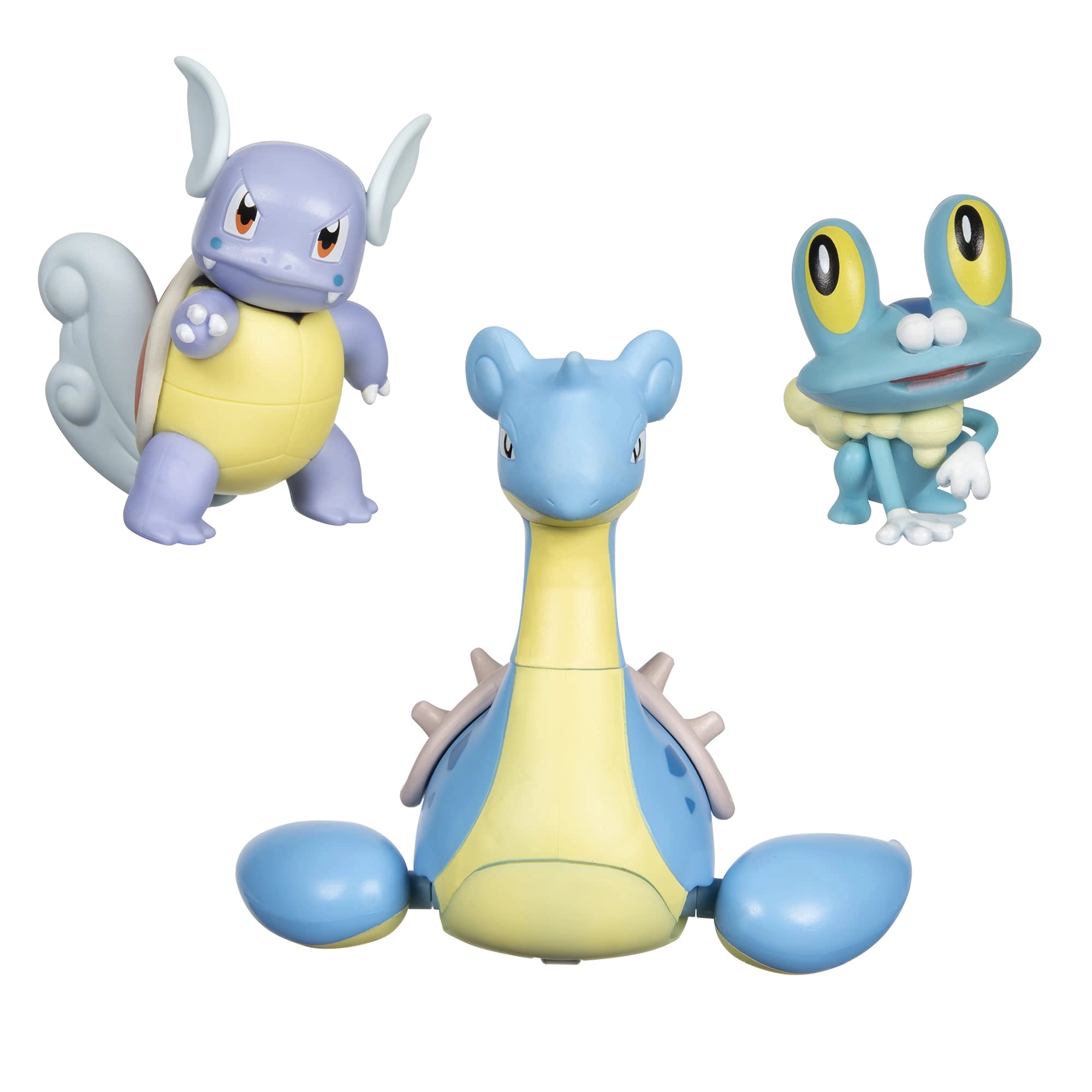 Jazwares LLC Froakie + Wartortle + Lapras - Water-type Theme