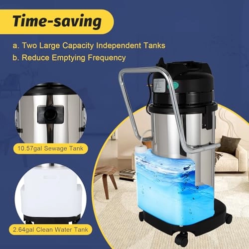 Commercial Carpet Cleaner Machine - 3 in 1 1034W