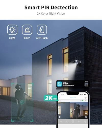 4G LTE cellular security camera 2K