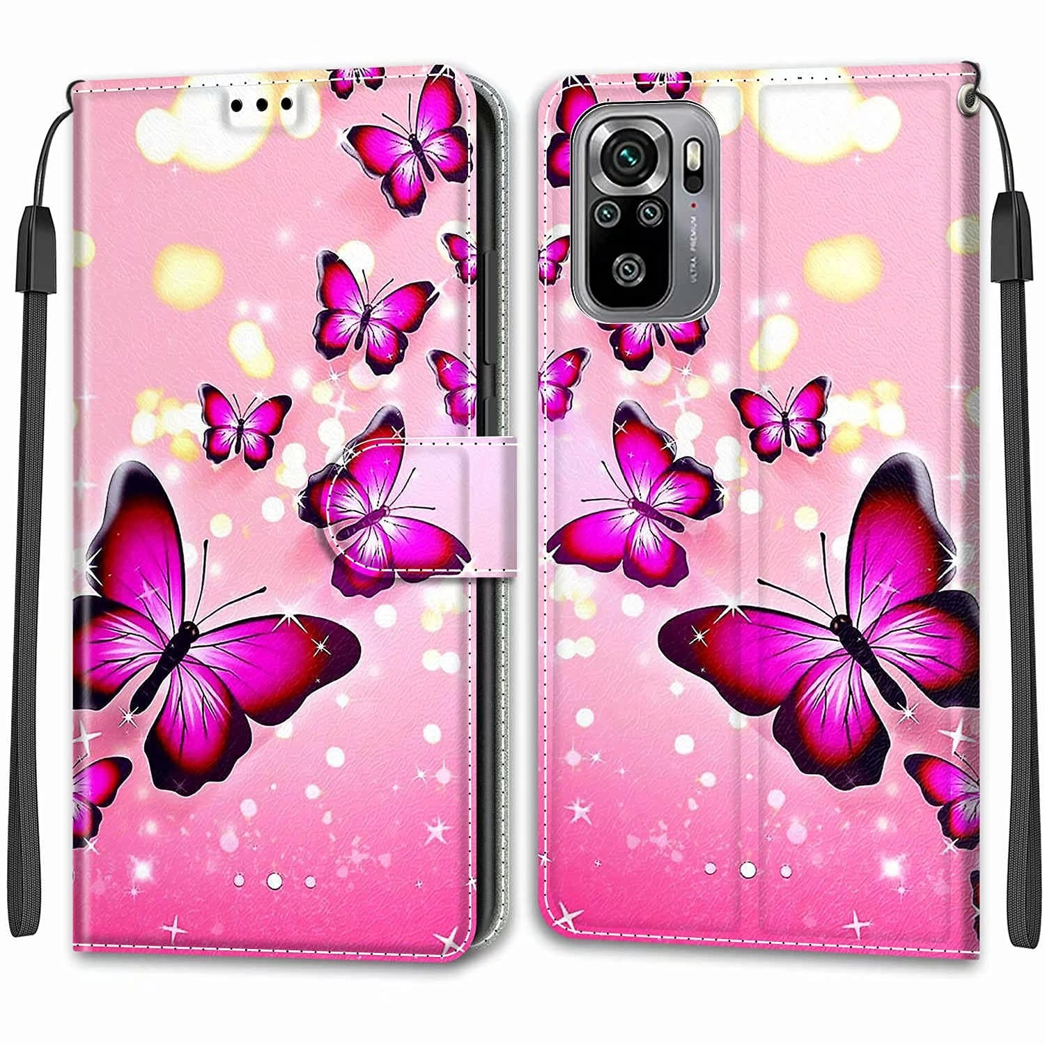 Nadoli Wallet Case Faux Leather Folio for Xiaomi Redmi Note 10 4G