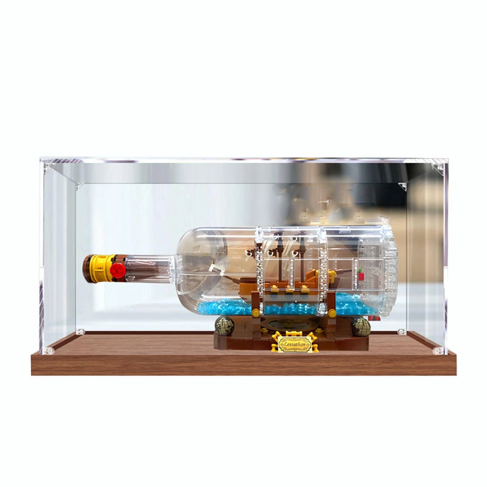 TIANQING Acrylic Display Case for LEGO 21313 Ship