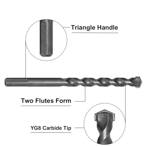Drill bits - 1 piece 3/4/5/6/8/10/12/14/16 mm