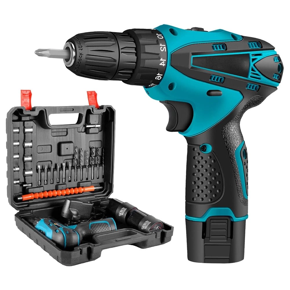 Contact @shoppingekart.com, MLD 12V Cordless Screwdriver Drill - 1500 Milliamp Hours