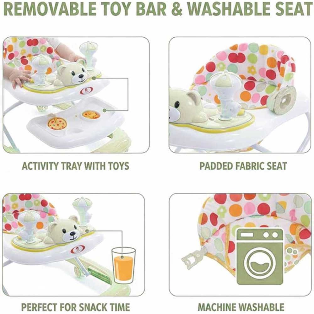 Baby Walker - Coffee + Head Protection Pillow - Blue