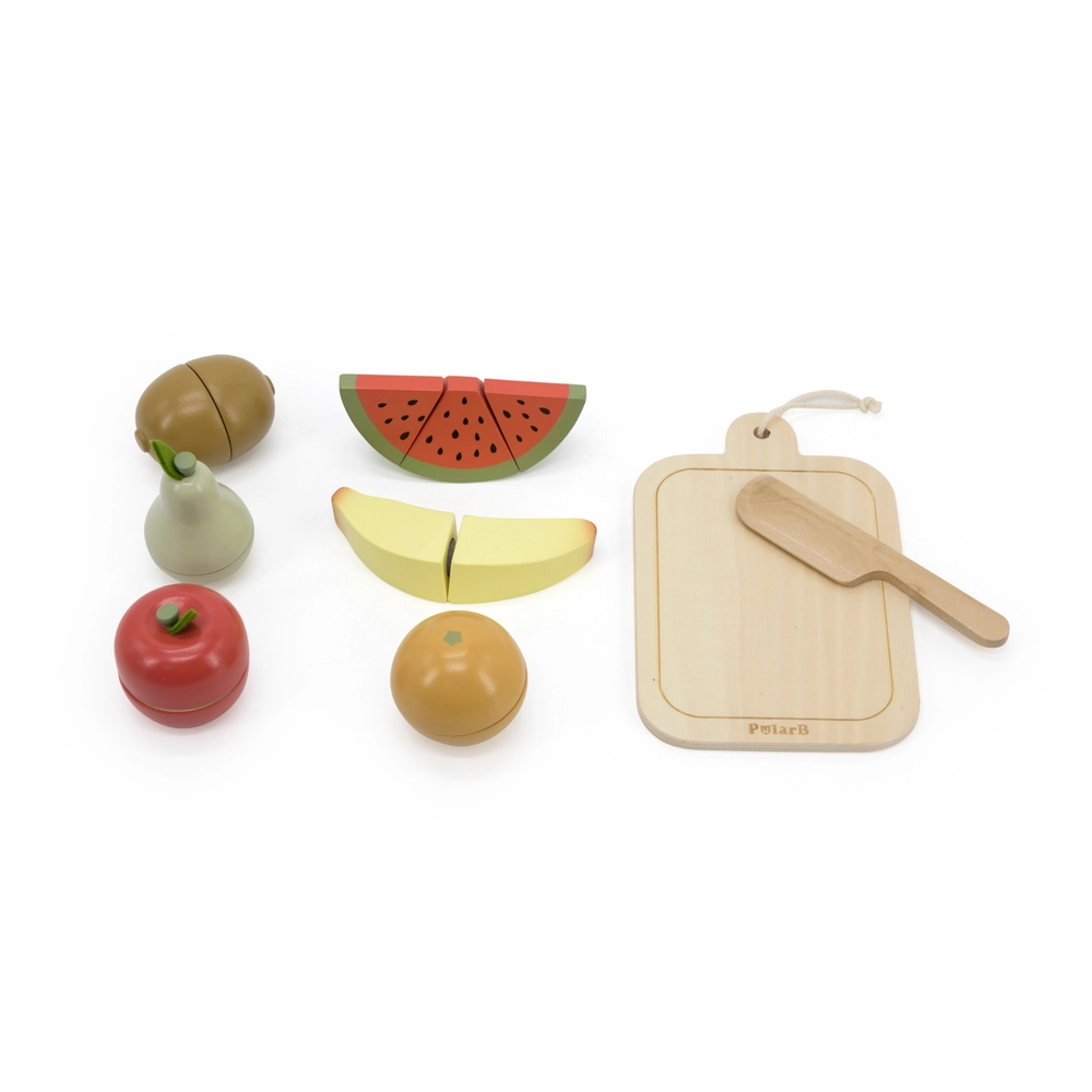 Wooden Cutting Fruits Play Set - 18 months 8 Pcs