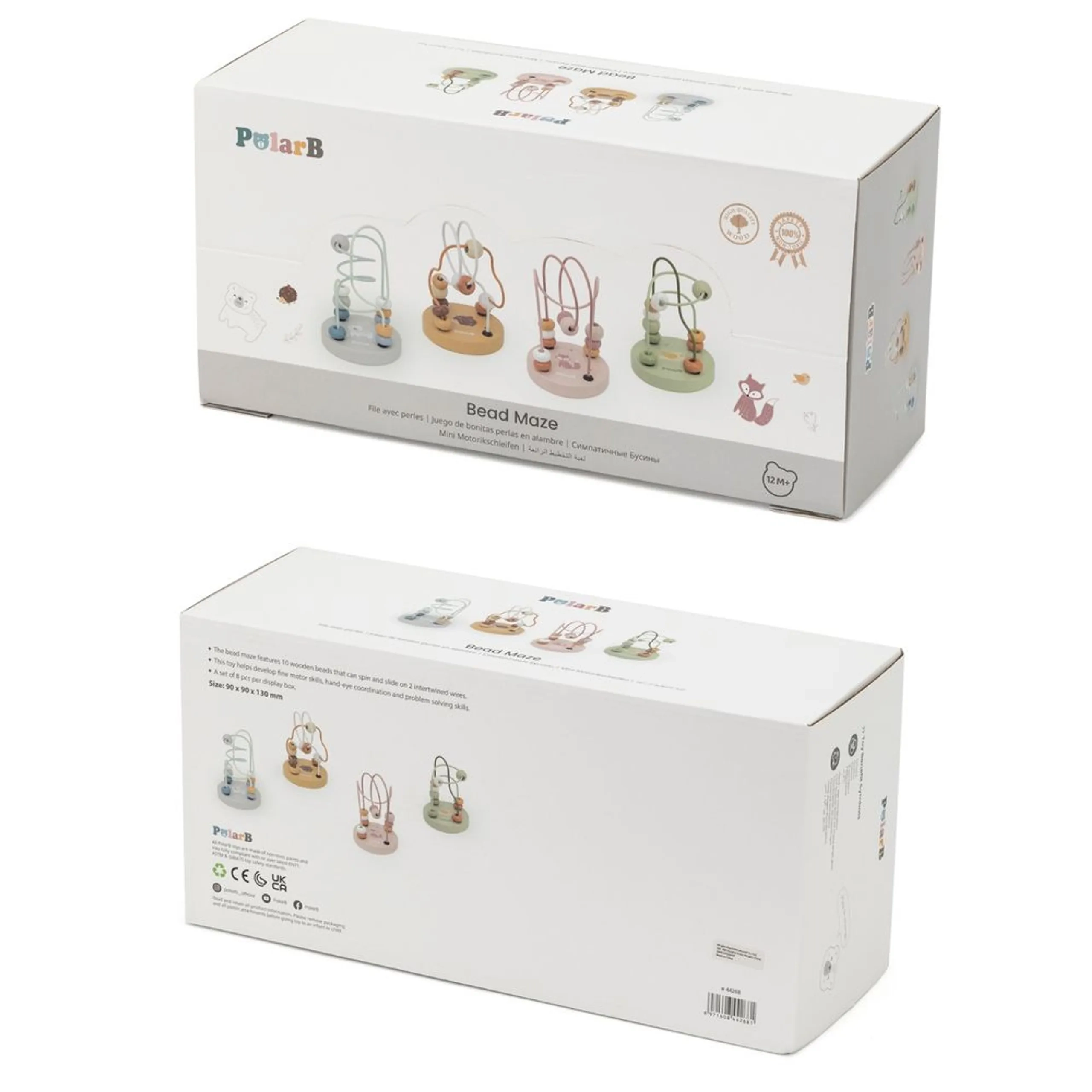 Wooden Bead Maze - 12 months+ 10 pieces