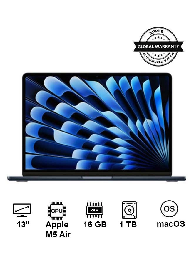 MacBook Air 2026 - 13.6'' M5 16GB Unified Memory 1TB SSD