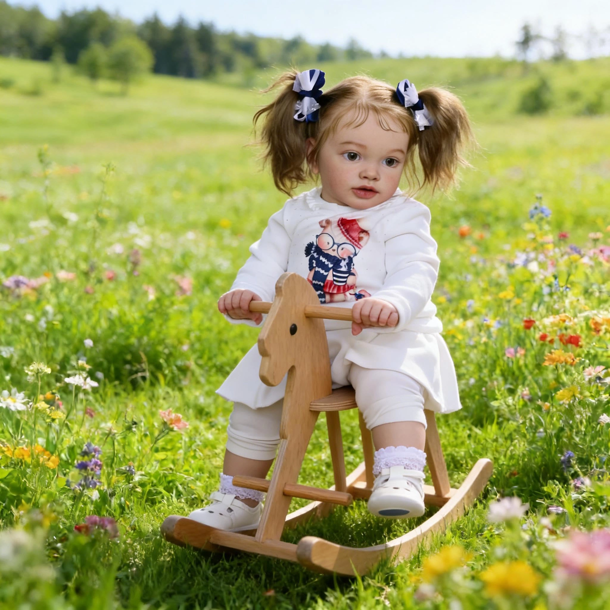 Pippa Reborn Baby Doll - 26 inch Cotton Vinyl Hand-rooted Curly Hair Ages 3+