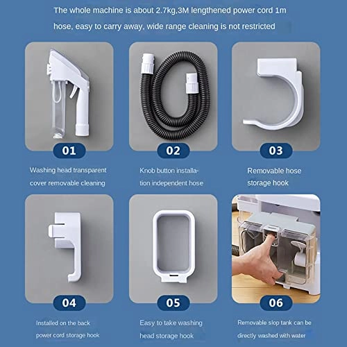 Portable Carpet Cleaner - Integrated suction and washing 300W