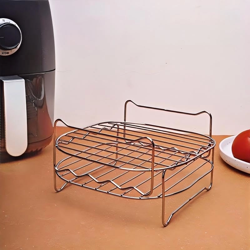 Double Layer Rack - Stainless Steel 4 piece(s)