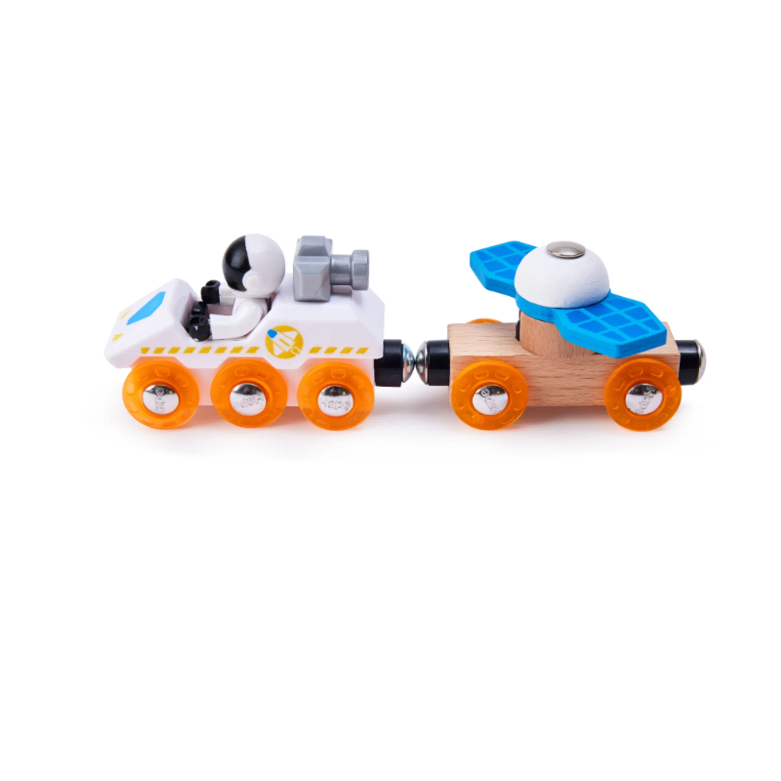 Mars Space Mission Launch Railway Train Playset - 34 Pcs