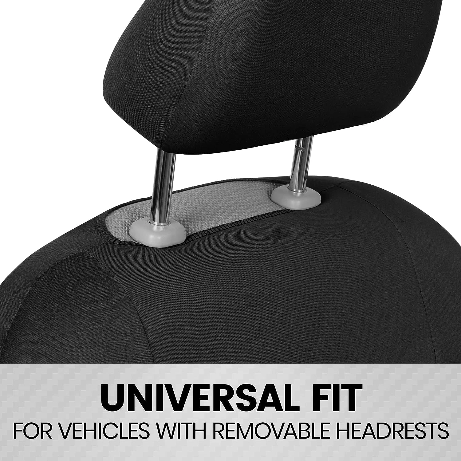 PolyPro Seat Covers - 2-Pack Front Beige/Black