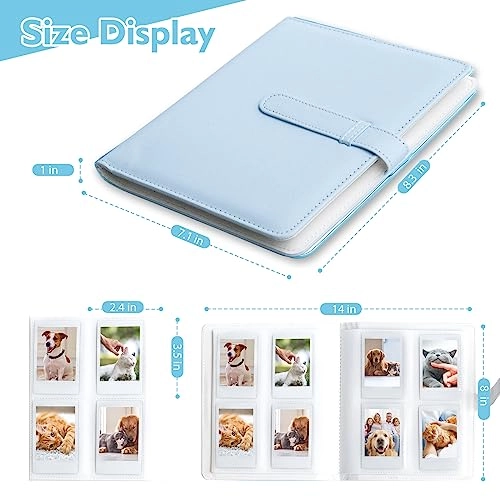 Mini Photo Album - Compatible with Fujifilm Instax Mini 11 12 9 8+ 8 90 70 26 25 7s / Mini LiPlay Camera / Instax Mini Link Printer / Instax Share SP-2 SP-1 Printer