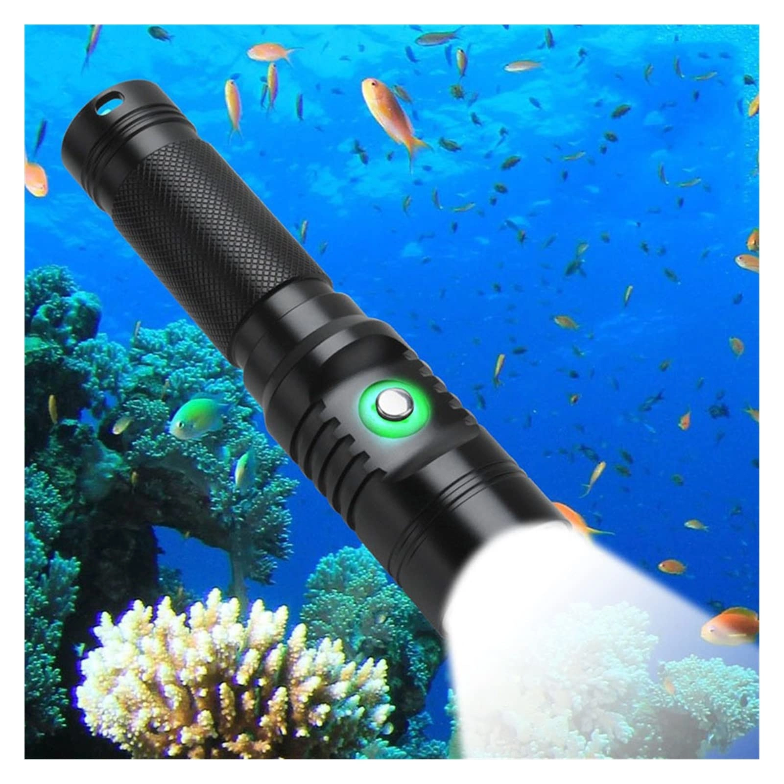 GZJUFK Diving Flashlight - 2000 lumens 80 Meter 21700