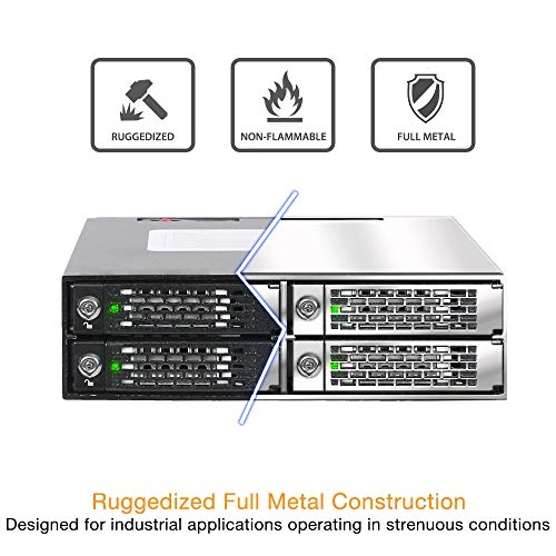 Full Metal 4 x 2.5'' SAS/SATA HDD & SSD Cage