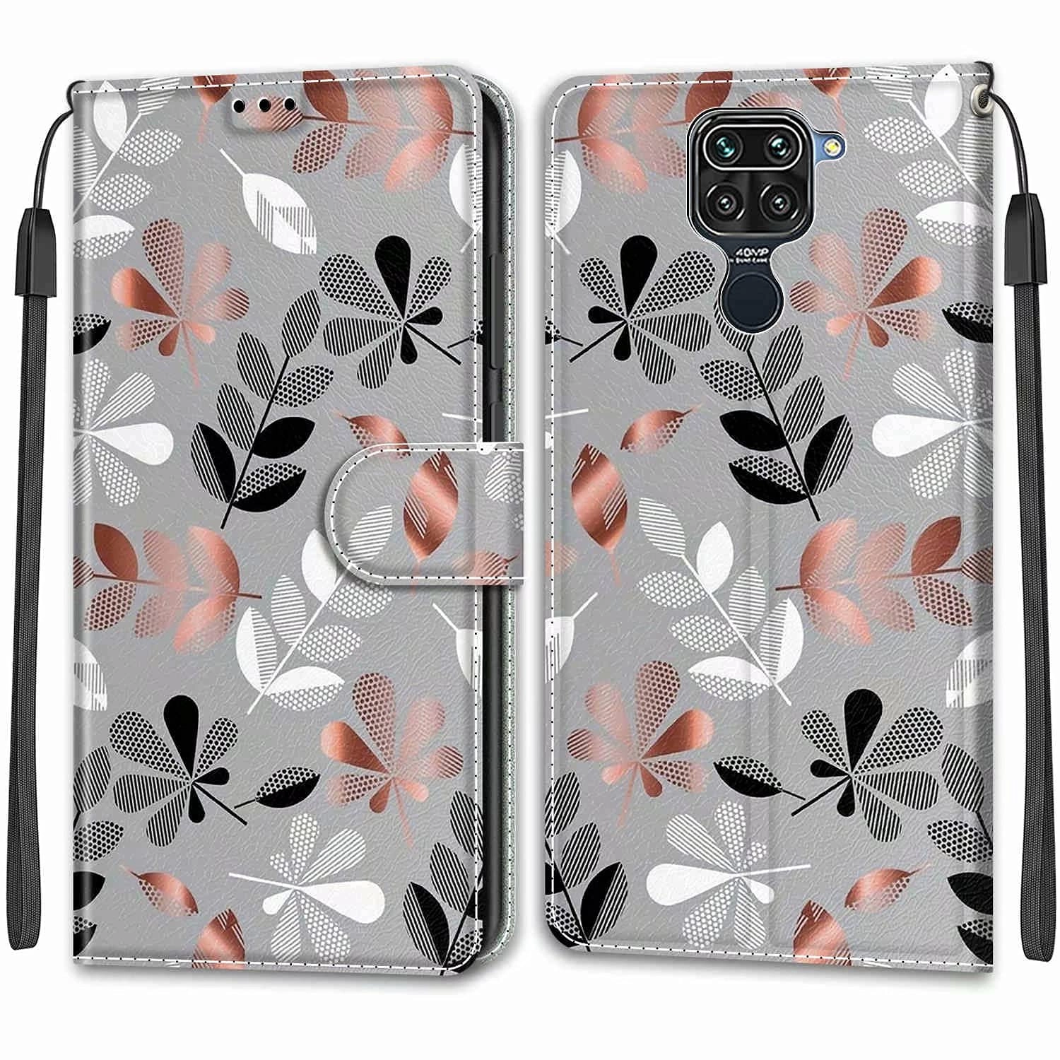 Nadoli Wallet Case - Faux Leather Thermoplastic Polyurethane for Xiaomi Redmi Note 9