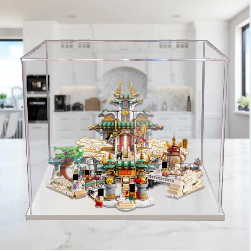 Clear Acrylic Display Case (80039) - 50x40x40cm Background+top Light2