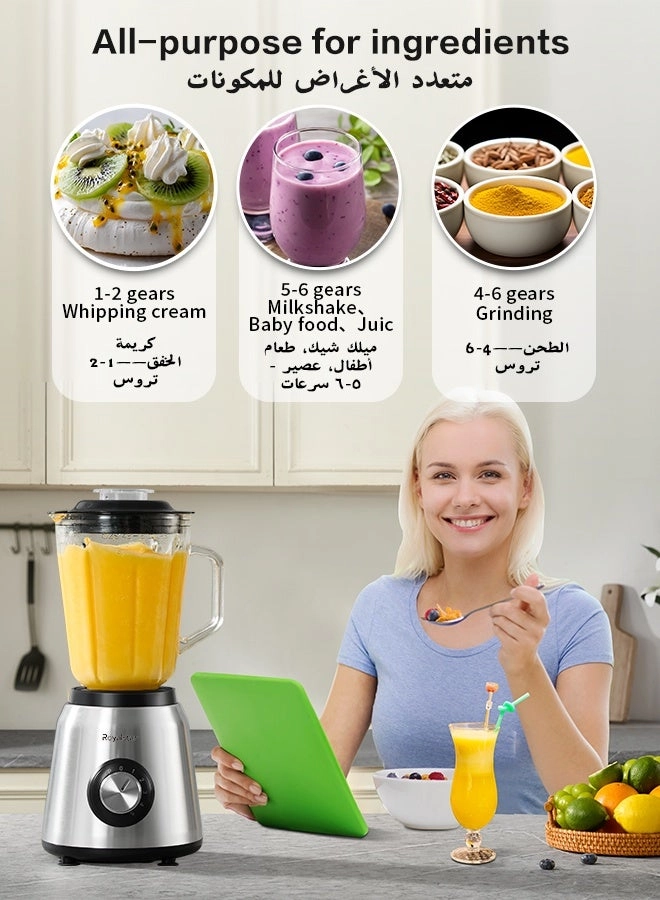 BL-101 - Multi-Function Blender Double Grinders Stainless Steel Blades