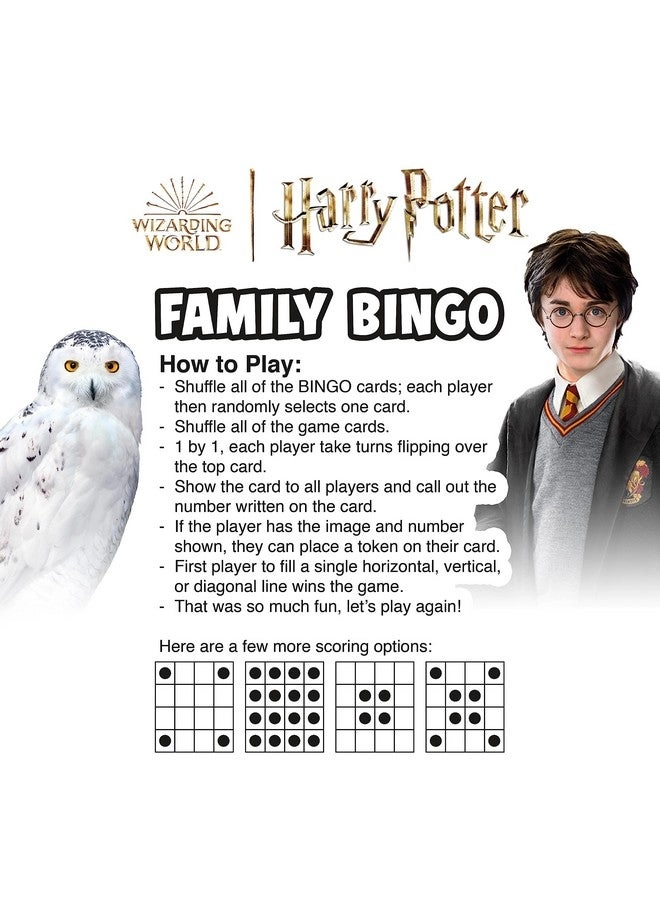 Harry Potter Family Bingo Game - English