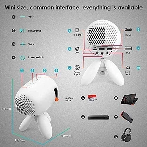 Portable LED mini projector