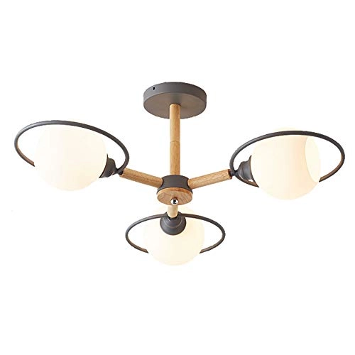 Farmhouse Wood Oak Chandelier