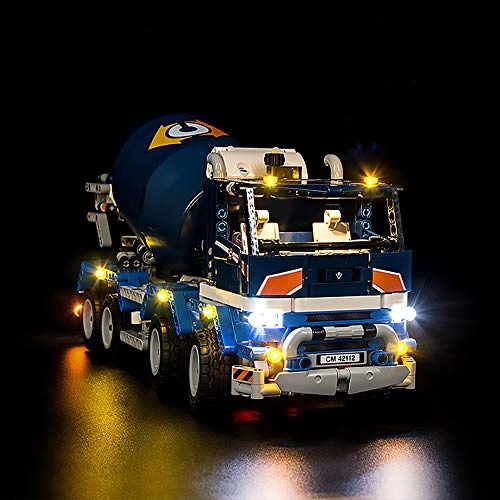 Light Kit LED Lights for LEGO Technic Concrete Mixer Truck 42112 - Plastic 1