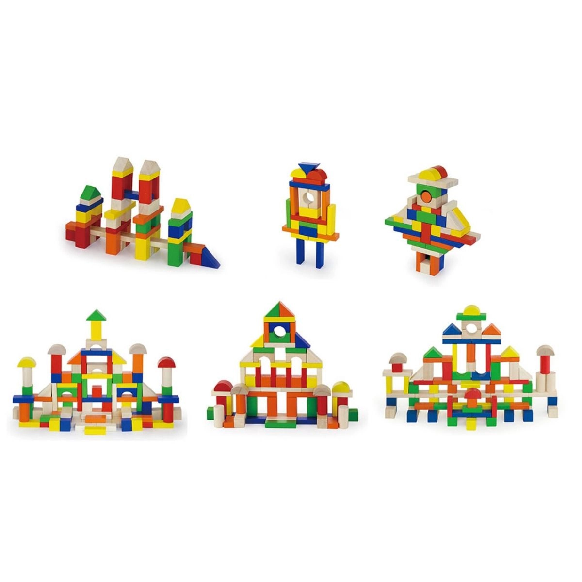 Wooden Blocks - 100pcs