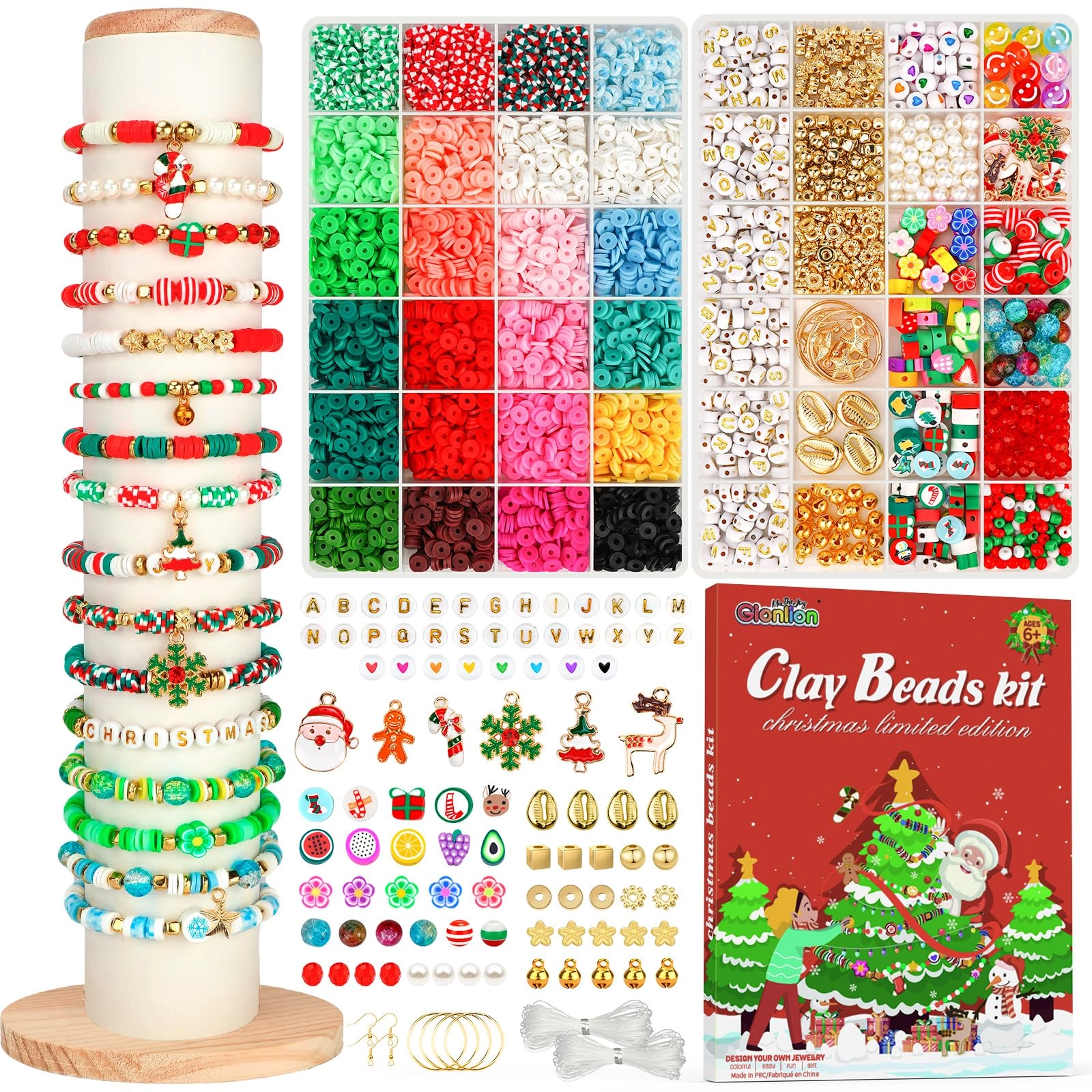Clay Beads Kit - 8000pcs 24 Colors