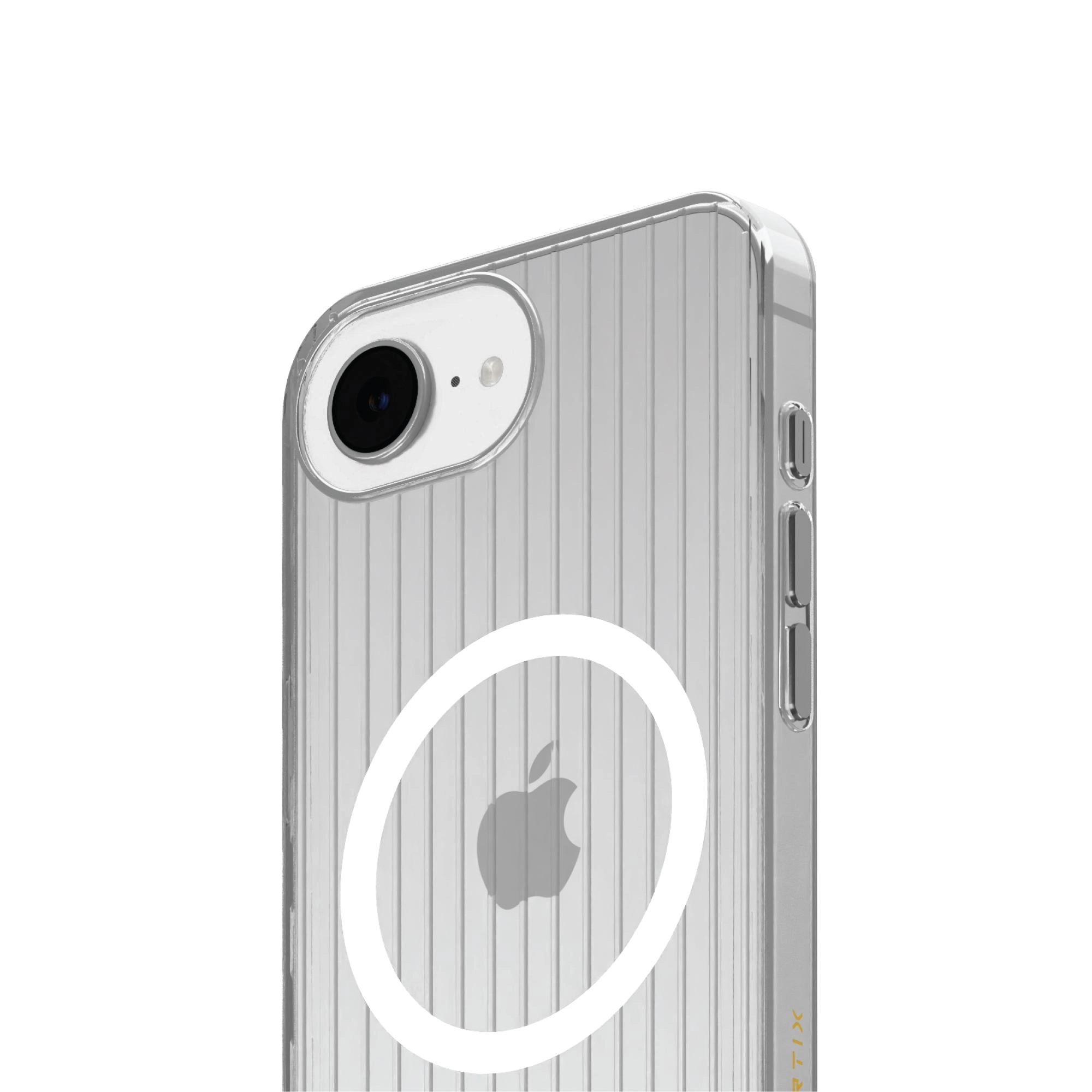 Magnetic Groove Clear Case for iPhone 16E