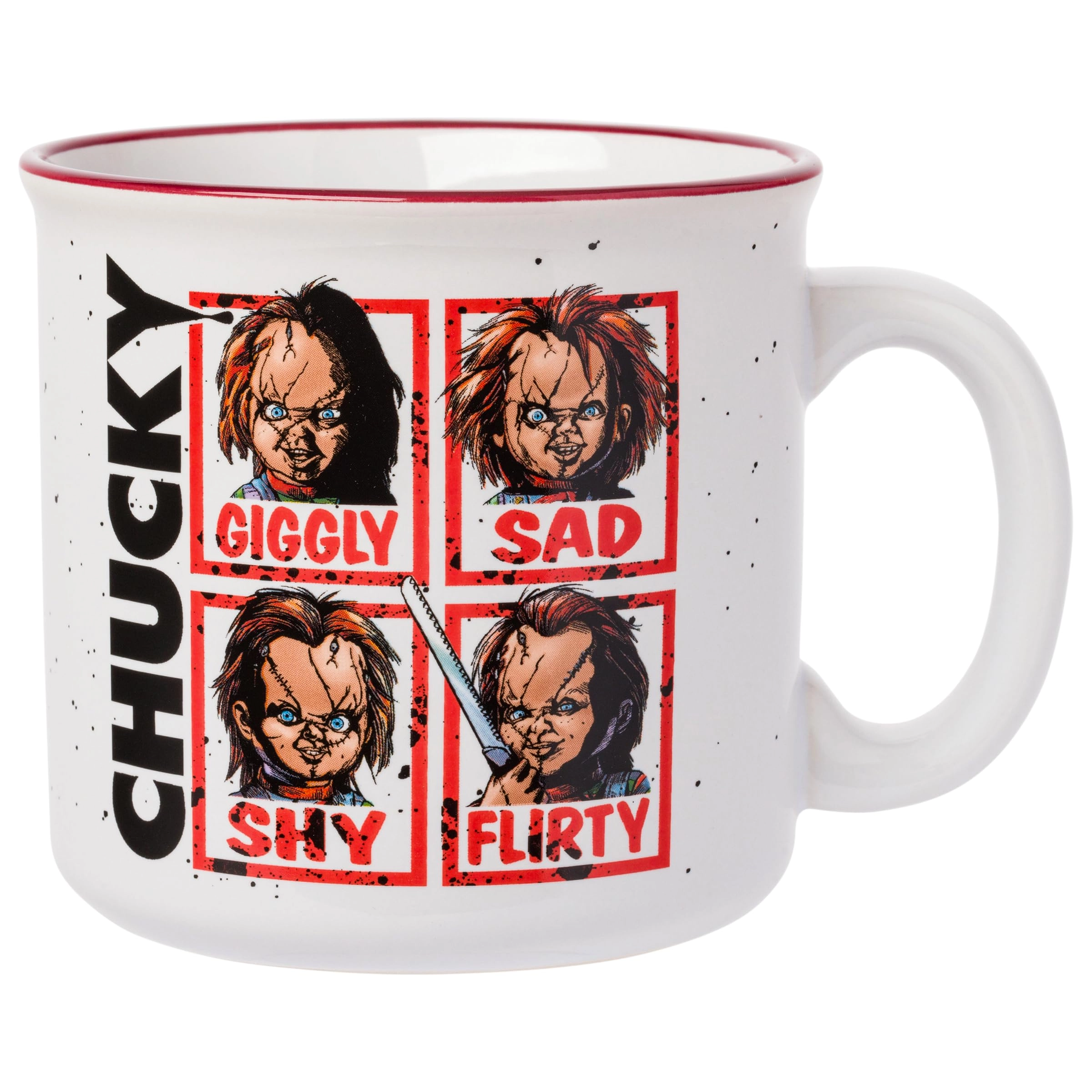 Silver Buffalo Chucky Moods Ceramic Camper Mug - 1 pcs
