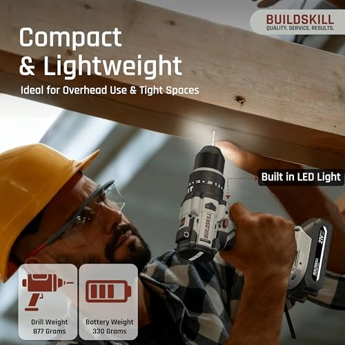 21V Cordless Brushless Drill Machine Toolkit - 1.5Ah