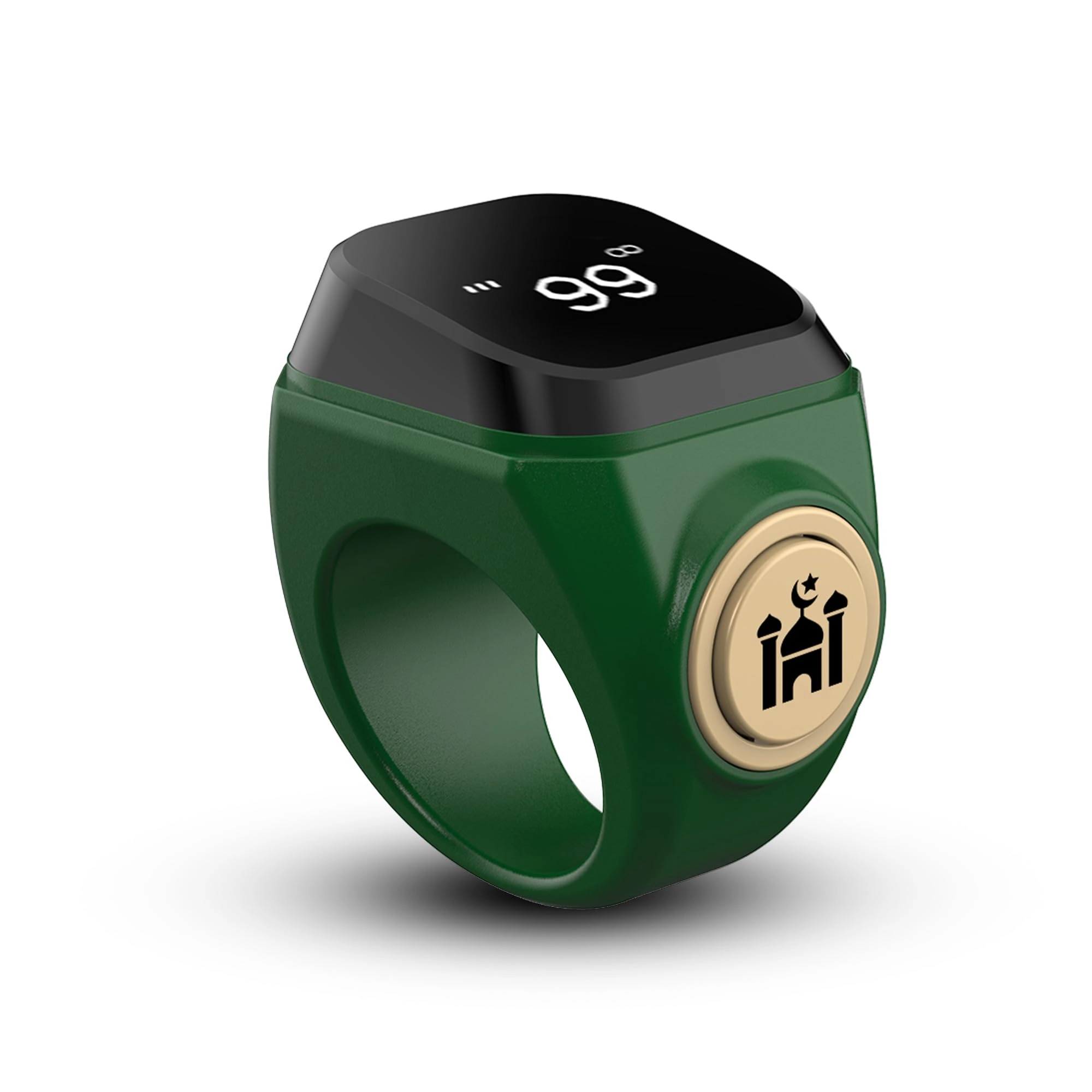 Smart Tasbih Counter Ring - 0.49-inch OLED Bluetooth App Sync