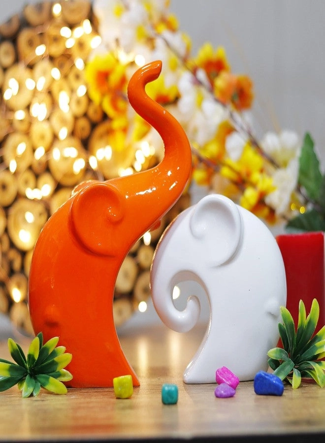 Charm Elephant Couple - Polyresin