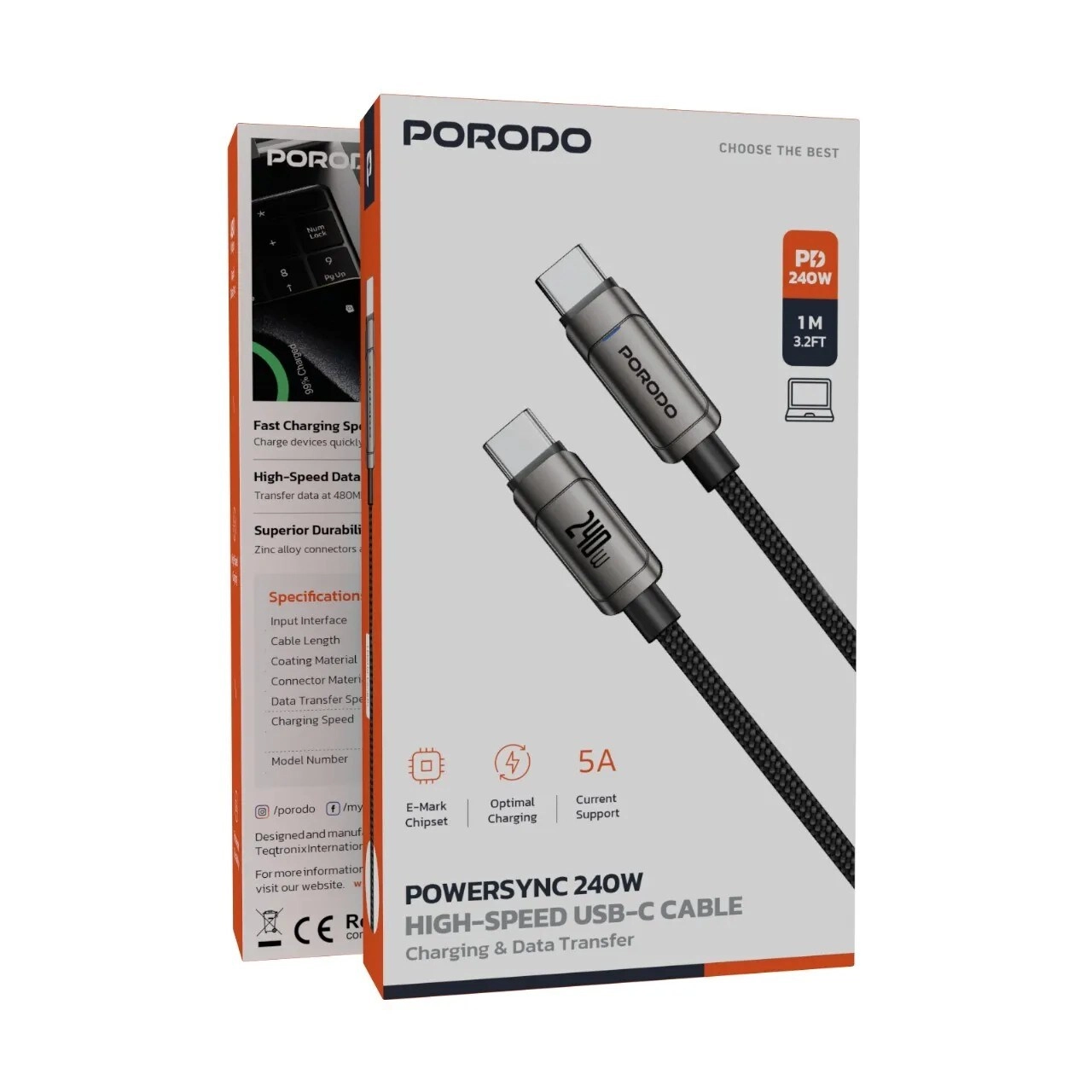 Powersync Cable 240W USB-C to USB-C