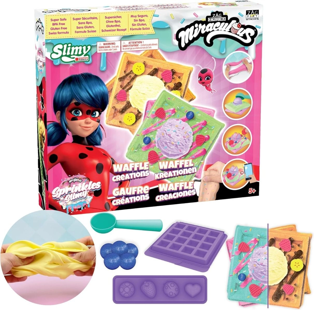 Miraculous Sprinkle And Slimy - Waffle Creations - 3 +