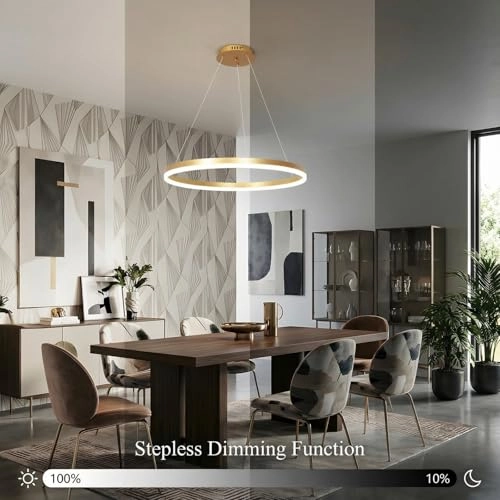 Modern LED Chandelier - 3000K-6000K Dimmable