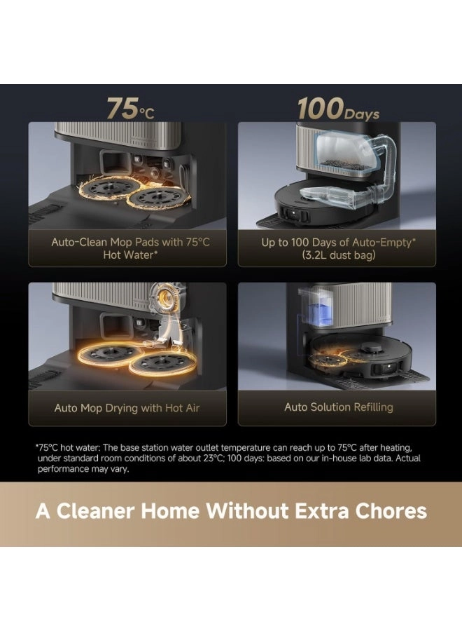 L40s Pro Ultra - Robot Vacuum and Mop Combo Black