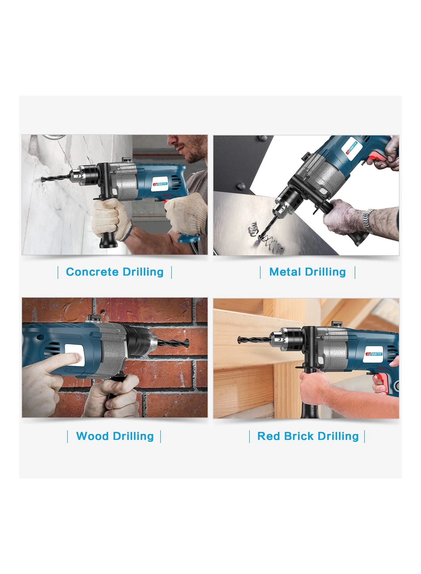 Masonry Drill Bit Set - Carbide 10 Pieces