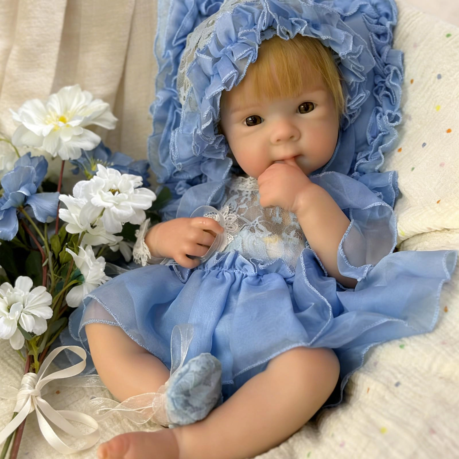 Reborn Baby Doll - 18 inch Silicone Full Body Ages 3+