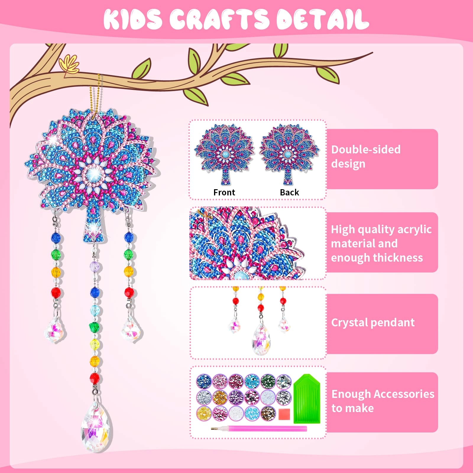 Diamond Art Wind Chimes - Birthday Gifts Toys Valentine's Day Easter Children's Day Christmas Presents