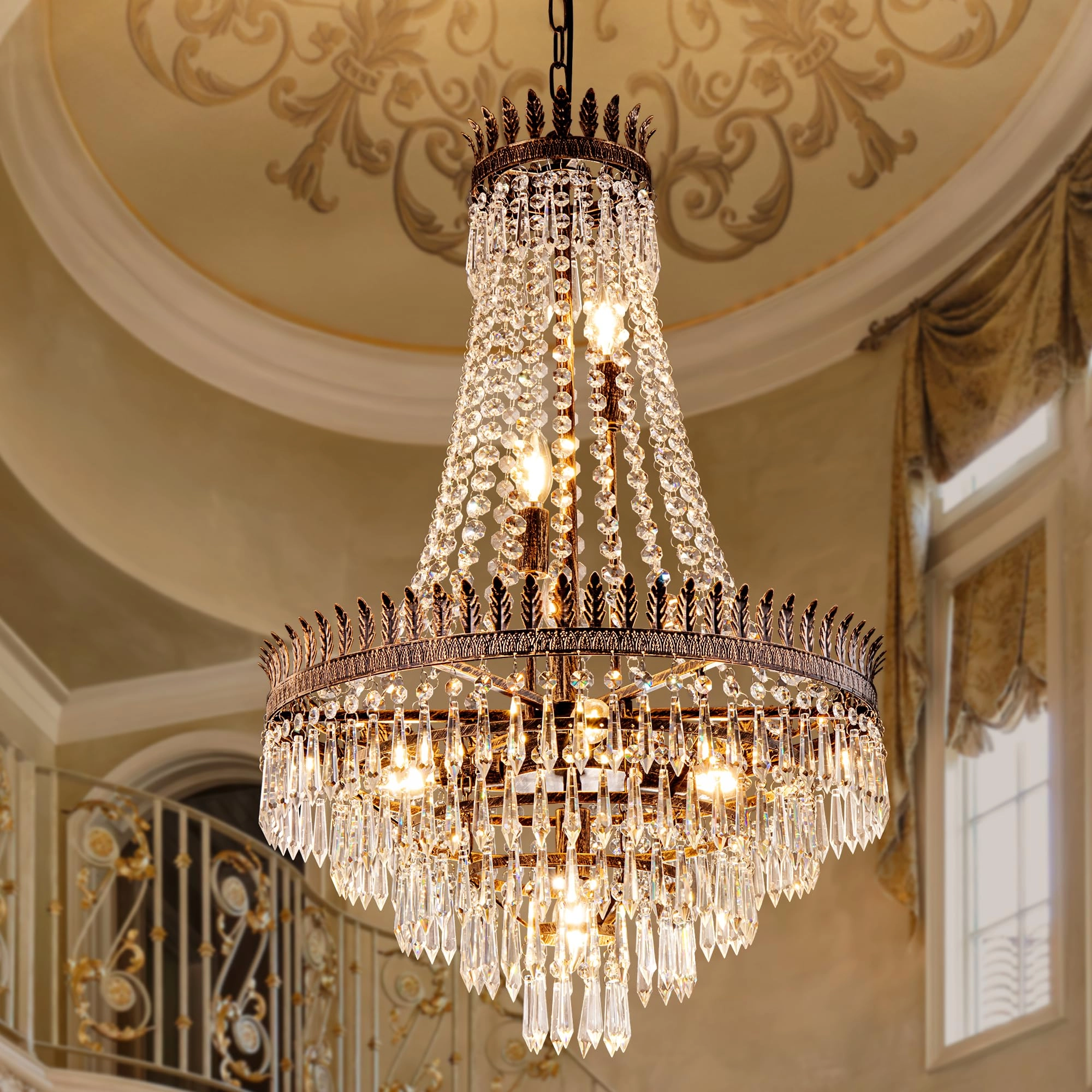 Crystal Chandelier - Dimmable